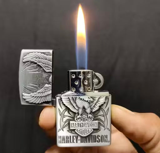 Harley Davidson Silver Lighter