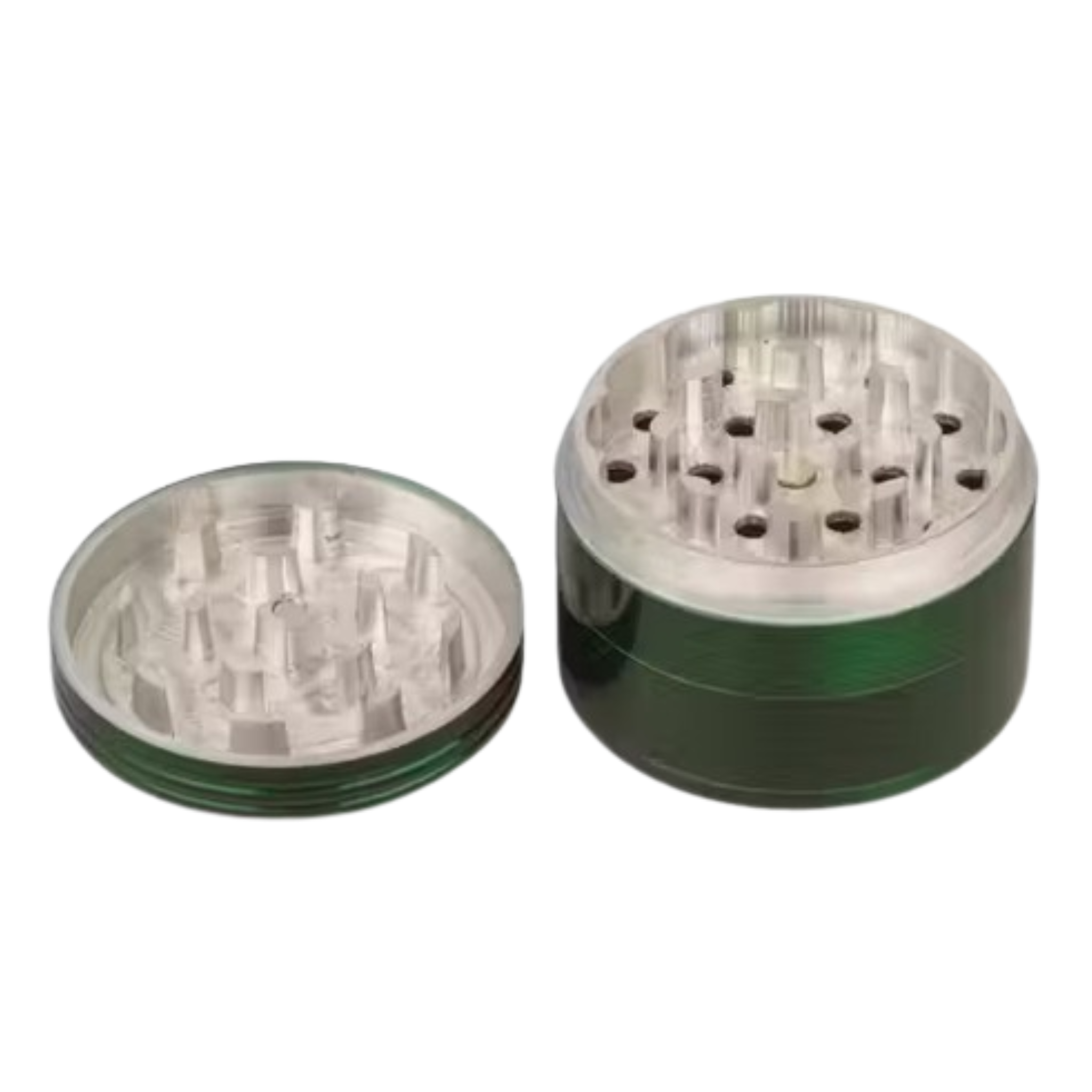 Green Metal Herb Crusher