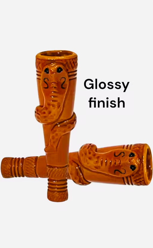 Pure handcrafted terracotta clay chillam combo