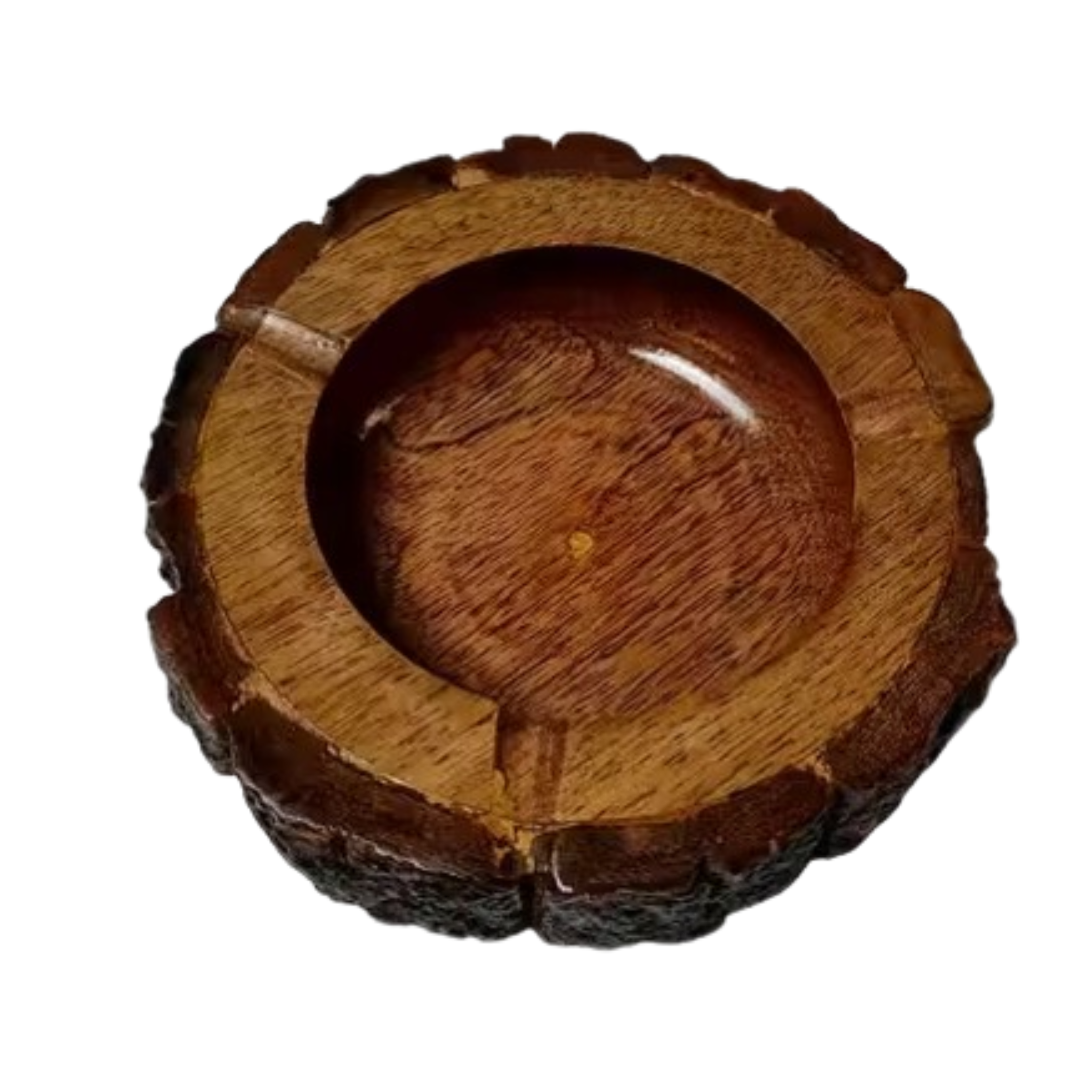 Wooden Tree Bark Ashtray