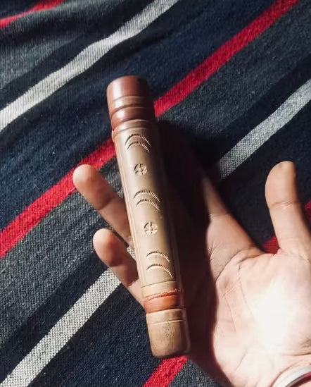 Brown Mouth tip Chillum pipe