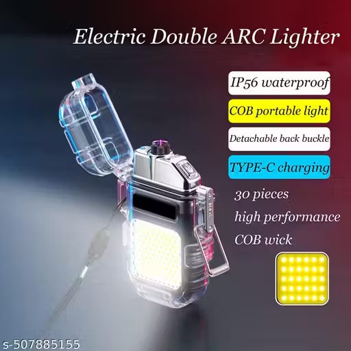 Electric Arc Lighter with flashlight