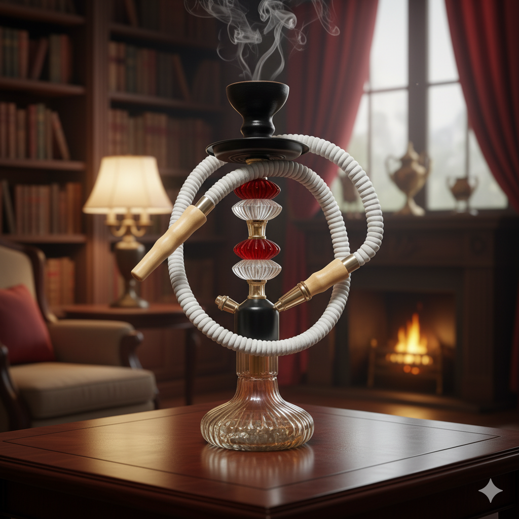 Gold Russian Glass Hookah