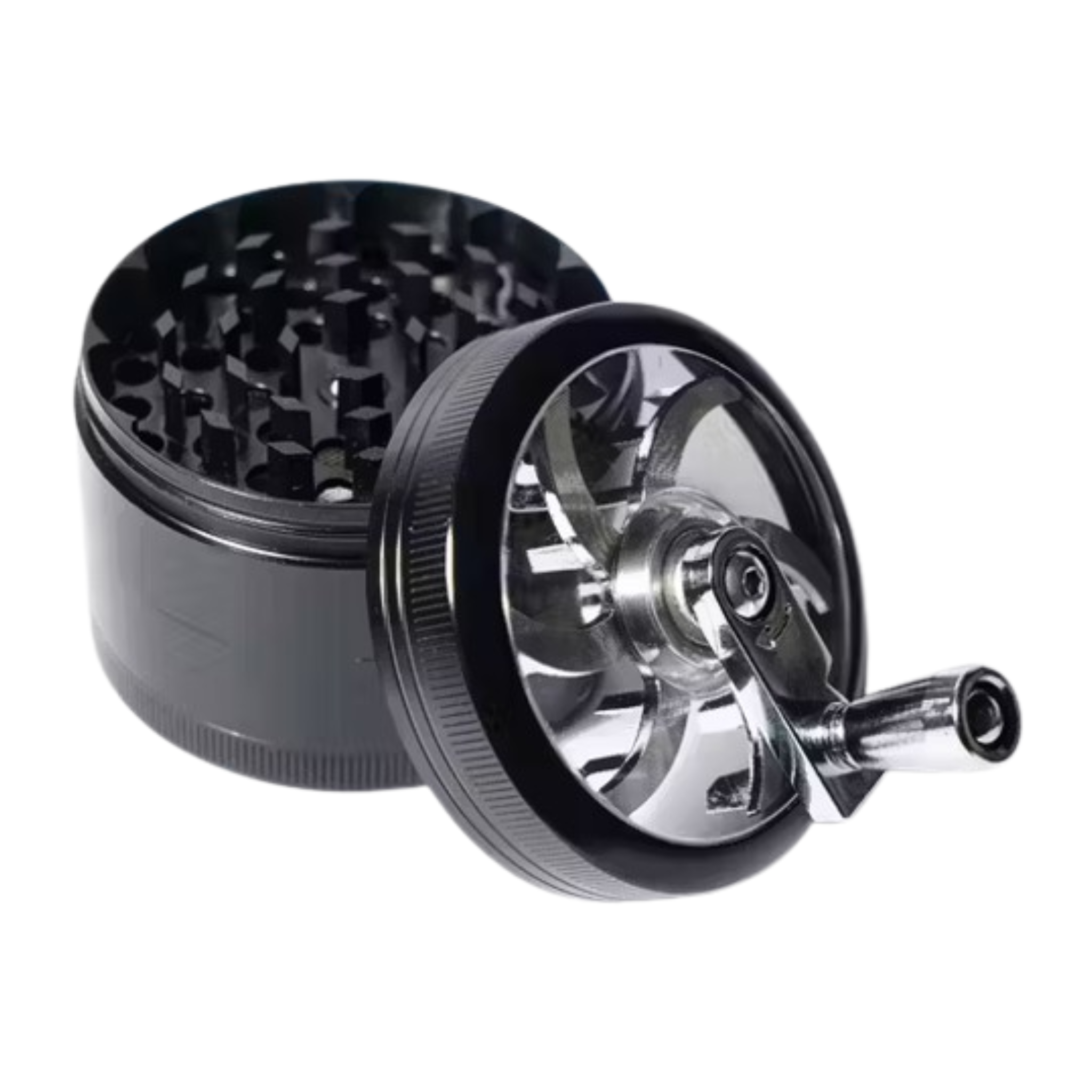 Sleek Metallic Herb Crusher
