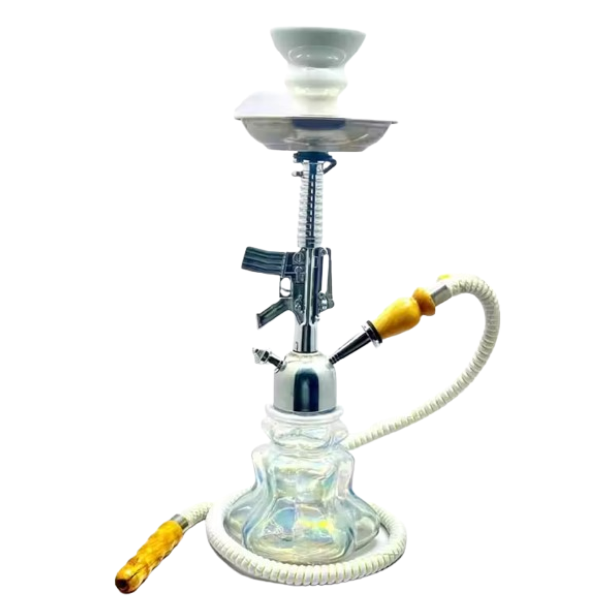 Classic Rifle designed hookah pot